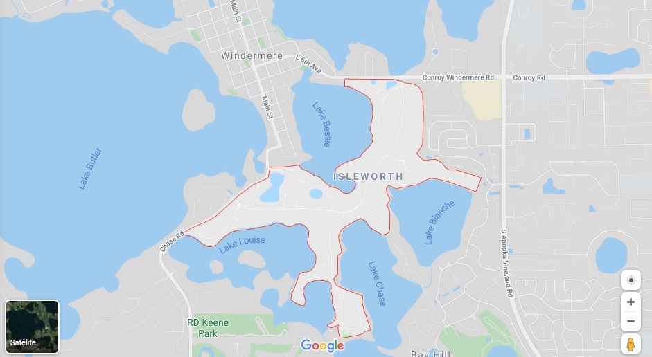 Mapa de Isleworth