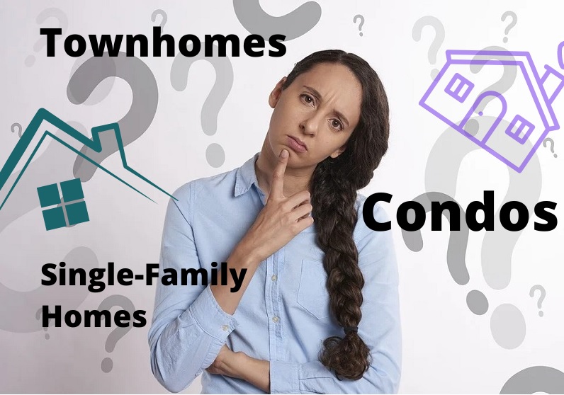 Conozca la diferencia entre condos, townhomes, single-family homes y otros términos