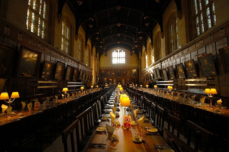 The Great Hall en la pelicula de Harry Potter