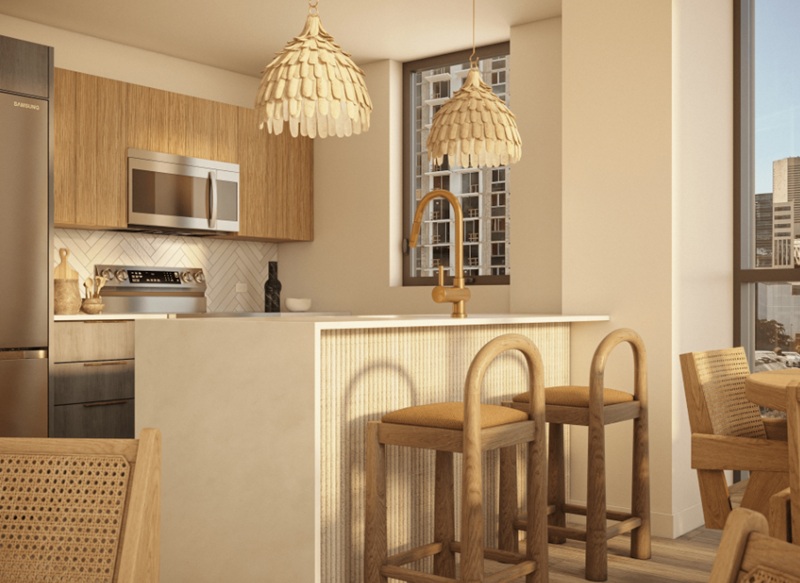 cocina en Flow House downtown